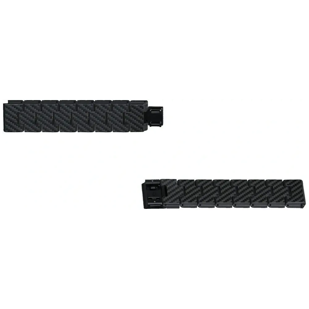 Pasek PITAKA Carbon Fiber Retro do Apple Watch 1/2/3/4/5/6/7/8/9/10/11/SE/SE 3/Ultra/Ultra 2/Ultra 3 czarno szary