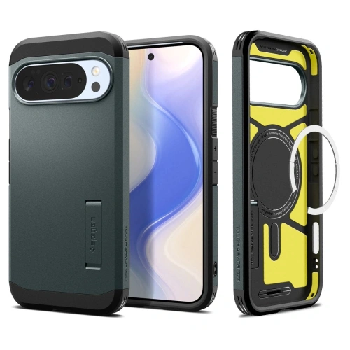 Etui Spigen Tough Armor Mag MagSafe do Google Pixel 10 Pro XL Abyss Green