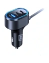 Ładowarka samochodowa 3MK Double Car Charger 135W PD QC PPS 2xUSB-A 4xUSB-C szary