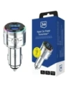Ładowarka samochodowa 3MK Hyper Car Power Transmitter 48W QC PD PPS USB-C / USB-A z transmiterem audio srebrny