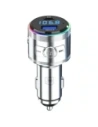 Ładowarka samochodowa 3MK Hyper Car Power Transmitter 48W QC PD PPS USB-C / USB-A z transmiterem audio srebrny