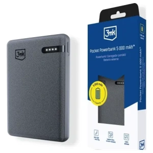 Powerbank 3MK Pocket Powerbank 5000mAh 12W USB-C szary