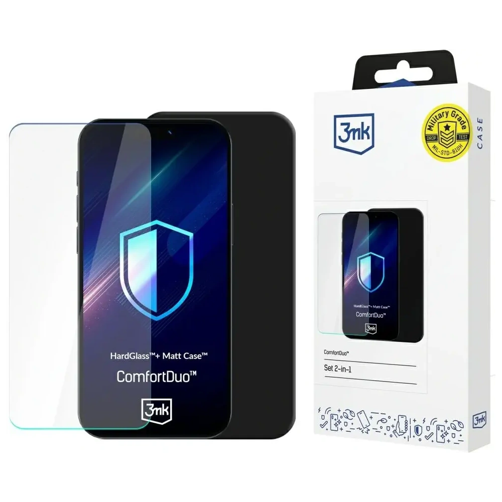 Zestaw 3MK Comfort Duo Matt Black do Samsung Galaxy A36 / A56