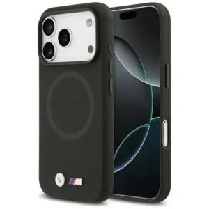 Etui BMW M FW Metal Logo MagSafe do Apple iPhone 17 Pro czarny