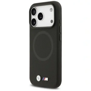 Etui BMW M FW Metal Logo MagSafe do Apple iPhone 17 Pro czarny