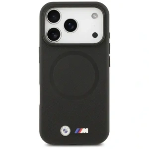 Etui BMW M FW Metal Logo MagSafe do Apple iPhone 17 Pro czarny