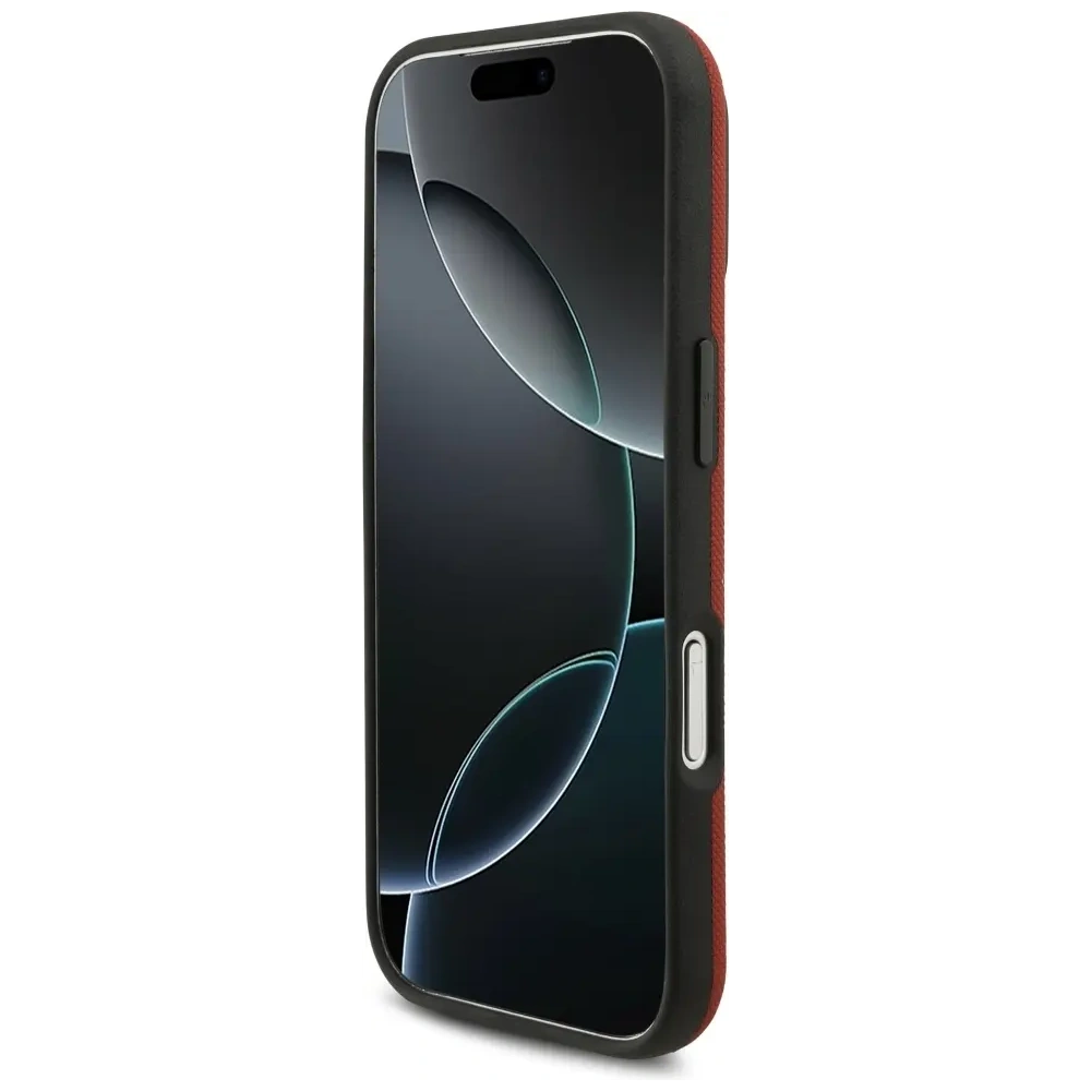 Etui BMW M FW Metal Logo MagSafe do Apple iPhone 17 Pro czerwony