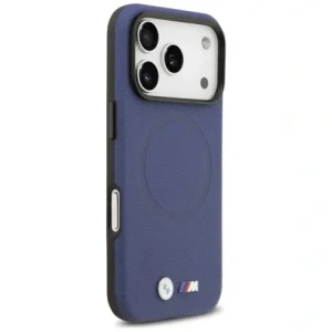 Etui BMW M FW Metal Logo MagSafe do Apple iPhone 17 Pro Max granatowy