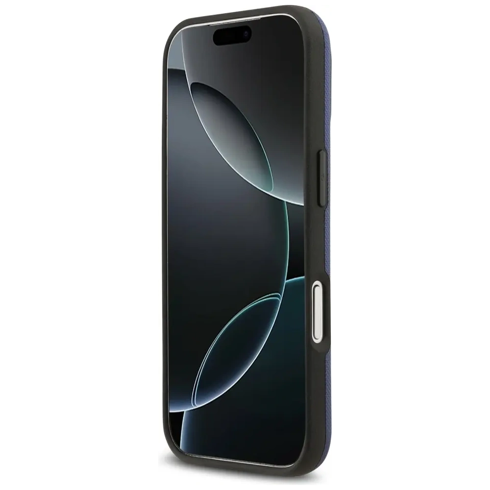 Etui BMW M FW Metal Logo MagSafe do Apple iPhone 17 Pro Max granatowy