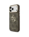Etui Guess 4G Big 4G Classic Logo Big Strap Metal Buttons do Apple iPhone 17 Pro Max brązowy