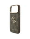 Etui Guess 4G Big 4G Classic Logo Big Strap Metal Buttons do Apple iPhone 17 Pro Max brązowy