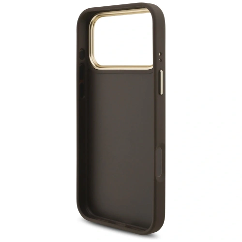 Etui Guess 4G Big 4G Classic Logo Big Strap Metal Buttons do Apple iPhone 17 Pro Max brązowy