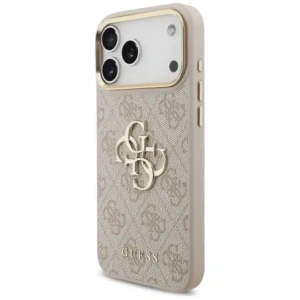 Etui Guess 4G Big 4G Classic Logo Big Strap Metal Buttons do Apple iPhone 17 Pro Max różowy