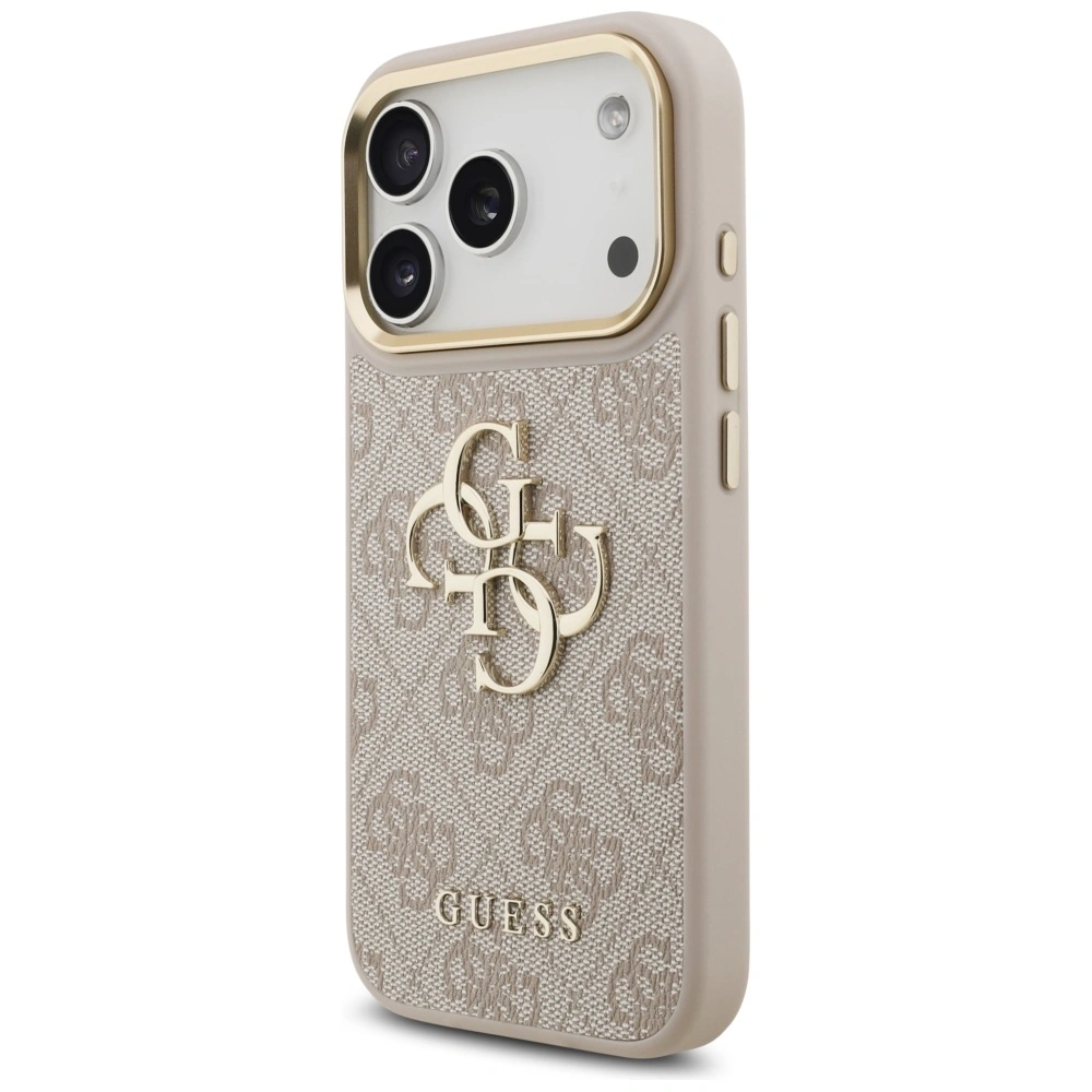 Etui Guess 4G Big 4G Classic Logo Big Strap Metal Buttons do Apple iPhone 17 Pro różowy