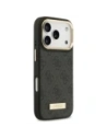 Etui Guess 4G Logo Plate MagSafe do Apple iPhone 17 Pro czarny