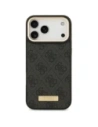 Etui Guess 4G Logo Plate MagSafe do Apple iPhone 17 Pro Max czarny