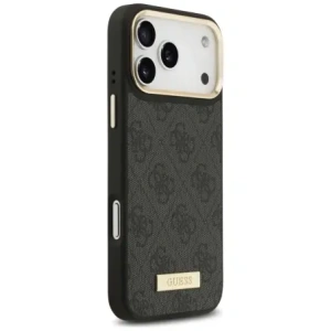 Etui Guess 4G Logo Plate MagSafe do Apple iPhone 17 Pro Max czarny