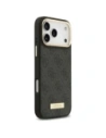 Etui Guess 4G Logo Plate MagSafe do Apple iPhone 17 Pro Max czarny