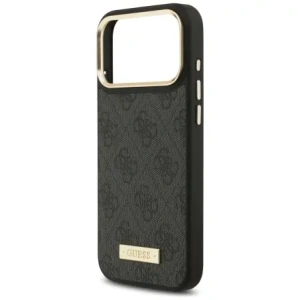 Etui Guess 4G Logo Plate MagSafe do Apple iPhone 17 Pro Max czarny