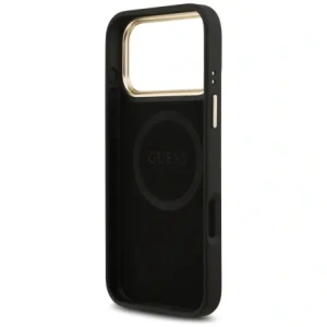 Etui Guess 4G Logo Plate MagSafe do Apple iPhone 17 Pro Max czarny