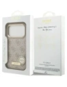 Etui Guess 4G Logo Plate MagSafe do Apple iPhone 17 Pro różowy