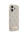 Etui Guess 4G Logo Plate MagSafe do Apple iPhone 17 różowy