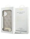 Etui Guess 4G Logo Plate MagSafe do Apple iPhone 17 różowy