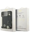 Etui Guess 4G Srtass Logo & Big Strap Metal Buttons MagSafe do Apple iPhone 17 Pro Max czarny