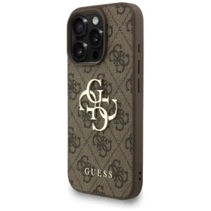 Etui Guess 4G Strap 4G Classic Logo do Apple iPhone 16 Pro brązowy
