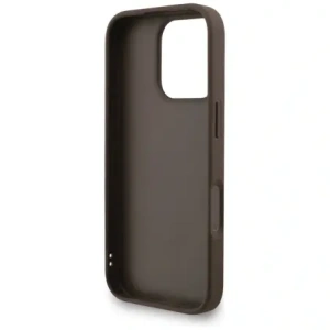 Etui Guess 4G Strap 4G Classic Logo do Apple iPhone 16 Pro brązowy