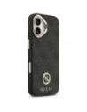 Etui Guess 4G Strass Logo & Big Strap Metal Buttons MagSafe do Apple iPhone 17 czarny