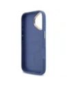 Etui Guess 4G Strass Logo & Big Strap Metal Buttons MagSafe do Apple iPhone 17 niebieski