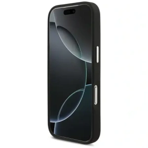 Etui Karl Lagerfeld FW Grained Karl & Choupette Heads Pins & Logo do Apple iPhone 17 Pro czarny