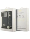 Etui Guess 4G Strass Logo & Big Strap Metal Buttons MagSafe do Apple iPhone 17 Pro czarny