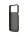 Etui Karl Lagerfeld FW Grained Karl & Choupette Heads Pins & Logo do Apple iPhone 17 Pro Max szary