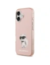 Etui Karl Lagerfeld IML Aquarelle Choupette & Logo MagSafe do Apple iPhone 17 różowy