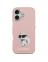 Etui Karl Lagerfeld IML Aquarelle Choupette & Logo MagSafe do Apple iPhone 17 różowy