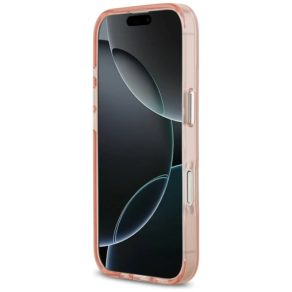 Etui Karl Lagerfeld IML Aquarelle Choupette & Logo MagSafe do Apple iPhone 17 różowy