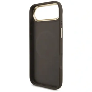 Etui Guess 4G Strass Logo & Big Strap Metal Buttons MagSafe do Apple iPhone Air brązowy