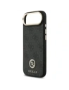 Etui Guess 4G Strass Logo & Big Strap Metal Buttons MagSafe do Apple iPhone Air czarny