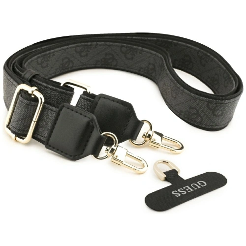 Etui Guess 4G Strass Logo & Big Strap Metal Buttons MagSafe do Apple iPhone Air czarny