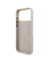 Etui Guess 4G Triangle Logo & Big Strap Metal Buttons MagSafe do Apple iPhone 17 Pro Max różowy