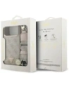Etui Guess 4G Triangle Logo & Big Strap Metal Buttons MagSafe do Apple iPhone 17 Pro Max różowy
