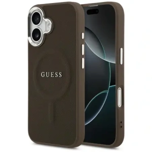 Etui Guess Classic Logo MagSafe do Apple iPhone 17 brązowy