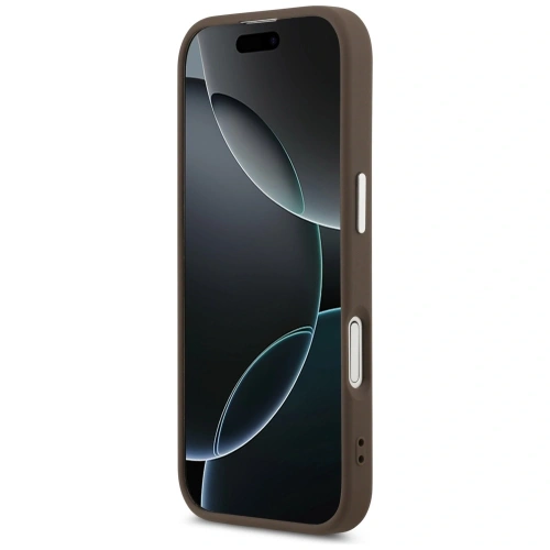 Etui Guess Classic Logo MagSafe do Apple iPhone 17 brązowy