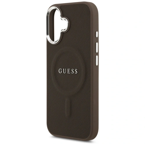 Etui Guess Classic Logo MagSafe do Apple iPhone 17 brązowy