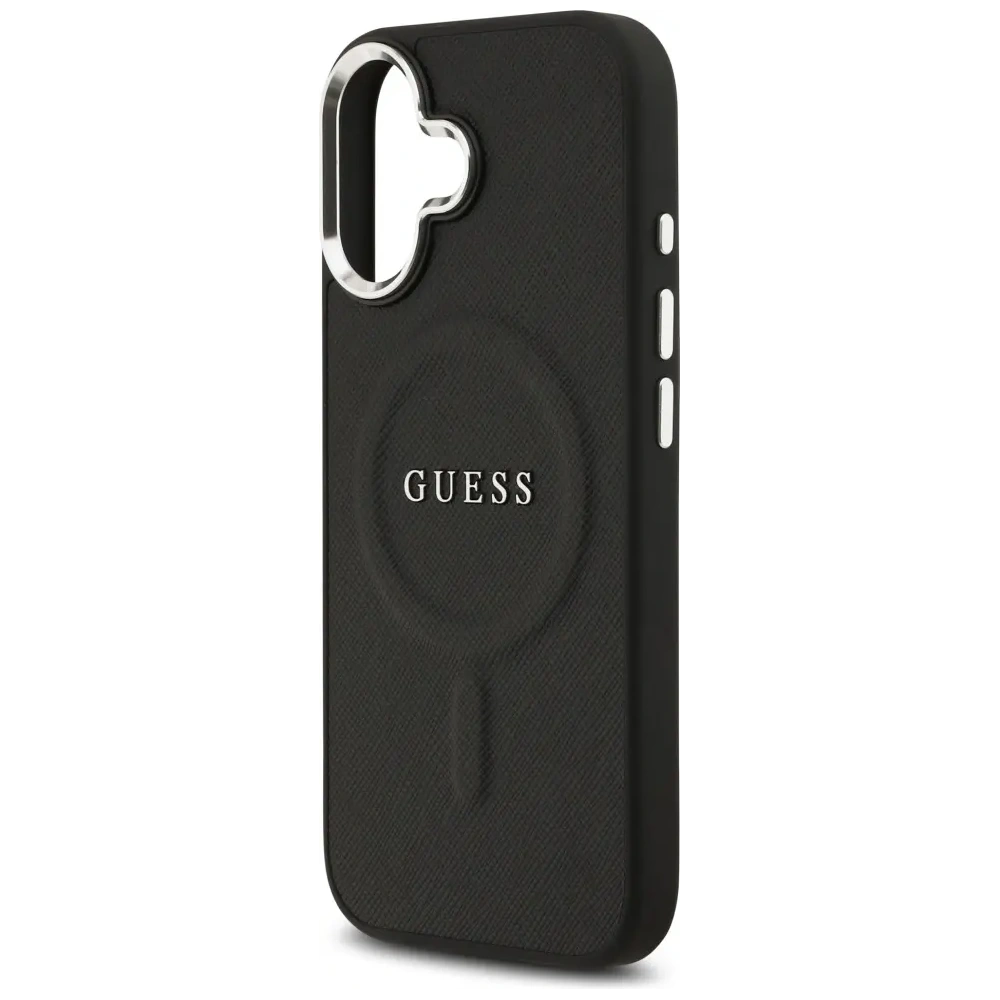 Etui Guess Classic Logo MagSafe do Apple iPhone 17 czarny