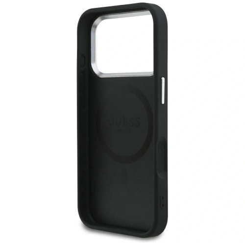 Etui Guess Classic Logo MagSafe do Apple iPhone 17 Pro czarny