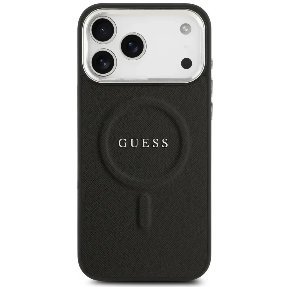 Etui Guess Classic Logo MagSafe do Apple iPhone 17 Pro Max czarny