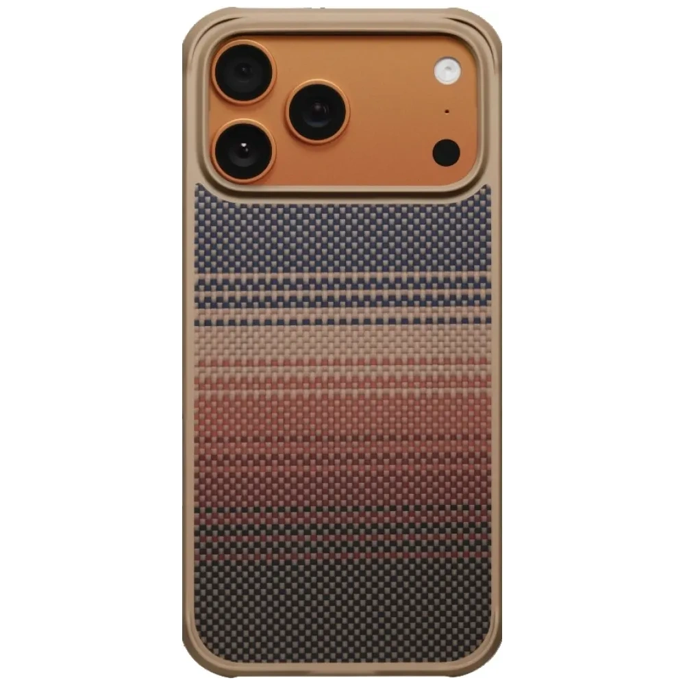 Etui PITAKA Aramid ProGuard MagSafe do Apple iPhone 17 Pro sunset